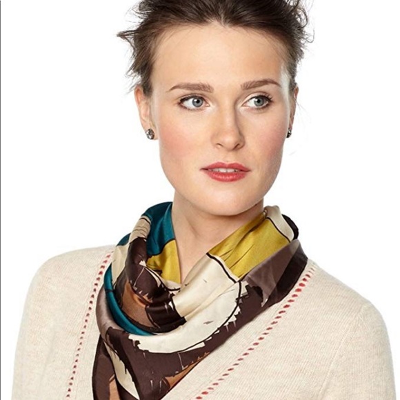 Fossil Accessories - Large Silk Scarf by Fossil